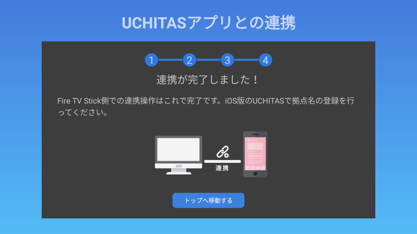 11.連携完了の画面が表示されます。これで拠点の登録は完了です。